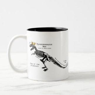 Rex king of the dinosaurs Two-Tone coffee mug