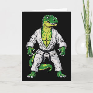 Rex Martial Arts Dinosaur Jiu-jitsu Bjj Karate Card