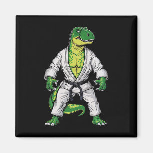 Rex Martial Arts Dinosaur Jiu-jitsu Bjj Karate  Magnet