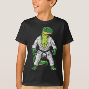 Rex Martial Arts Dinosaur Jiu-jitsu Bjj Karate  T-Shirt