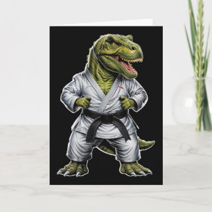Rex Martial Arts Dinosaur Karate Jiu-jitsu Ninja  Card