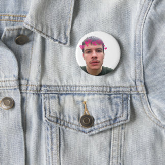 Rex Orange County w/ Hearts Pinback Button