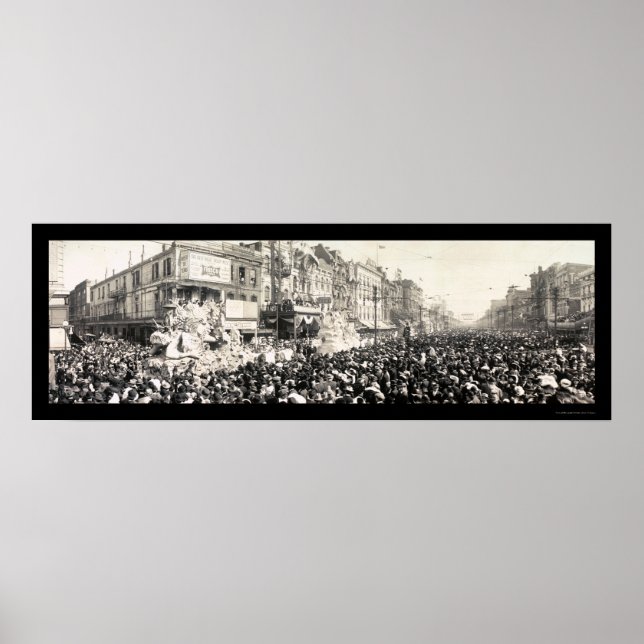 Rex Parade Carnival LA Photo 1913 Poster (Front)