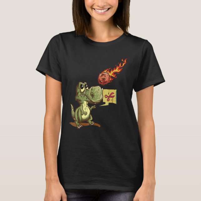 Rex  Rock Paper Scissors  Comet 1 T-Shirt (Front)