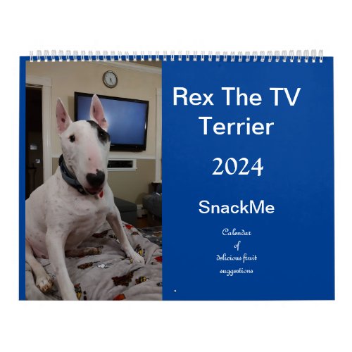 Rex The TV Terrier 2024 SnackMe Calendar