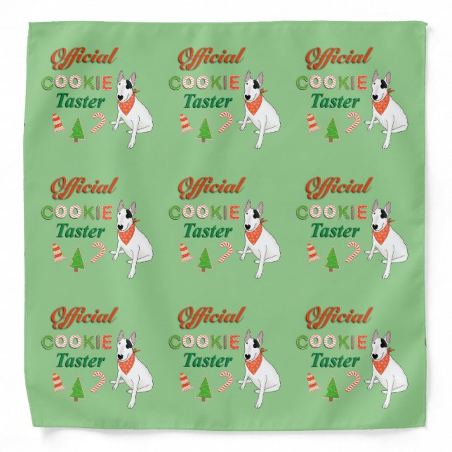 Rex The TV Terrier Christmas Cookie Taster Bandana (Front)