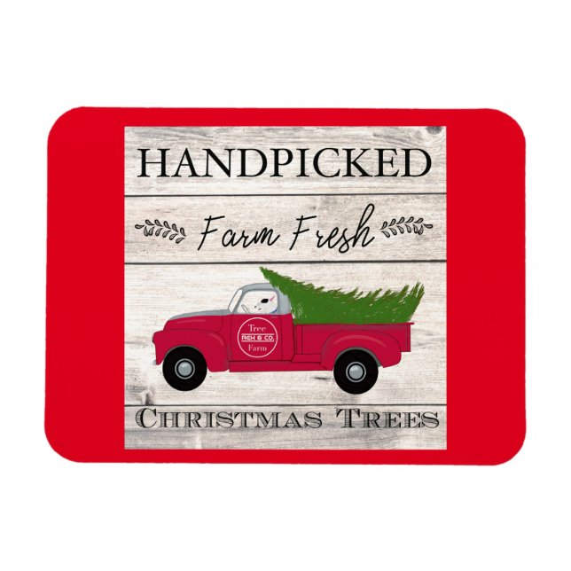 Rex The TV Terrier Country Christmas Magnet (Horizontal)