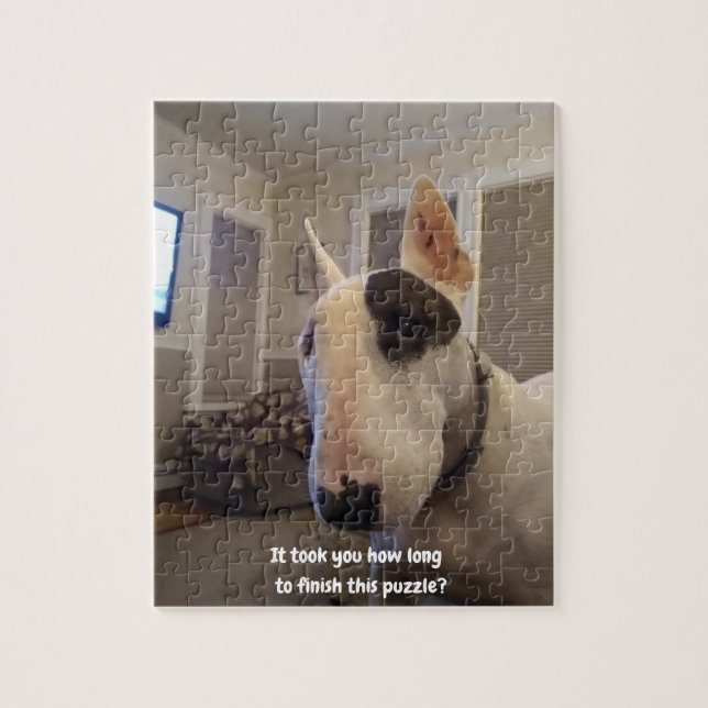 Rex The TV Terrier funny jigsaw puzzle (Vertical)
