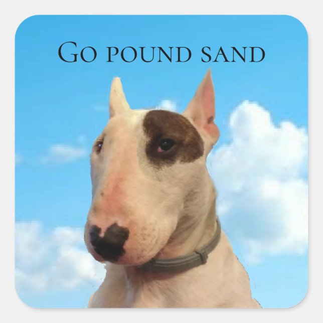Rex The TV Terrier Go Pound Sand Stickers (Front)