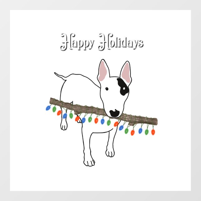 Rex The TV Terrier Holiday window cling (Sheet)