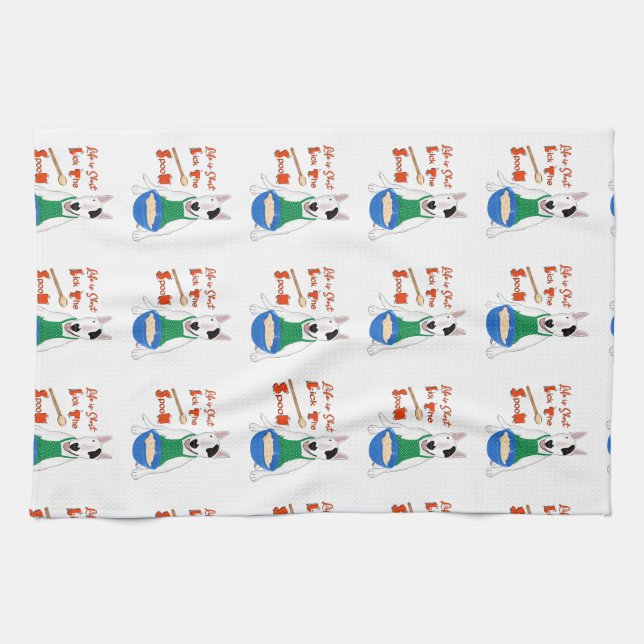 Rex The TV Terrier Life Is Short Kitchen Towel (Horizontal)