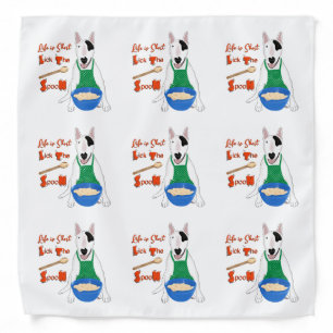 Rex The TV Terrier Life is Short, Lick the spoon Bandana