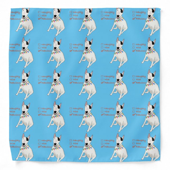 Rex The TV Terrier Naughty, Nice or Fabulous  Bandana (Front)