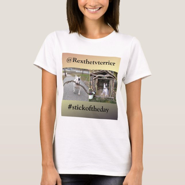 Rex The TV Terrier Stick Of The day/Fort Rex Tee (Front)