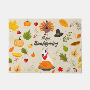 Rex the TV Terrier Thanksgiving Door Mat