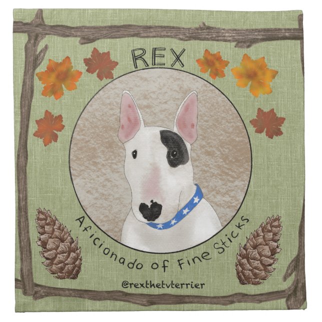 Rex The TV Terrier Thanksgiving Napkins (Front)
