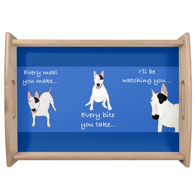 Rex The TV Terrier Watching You Serving Tray (Front)