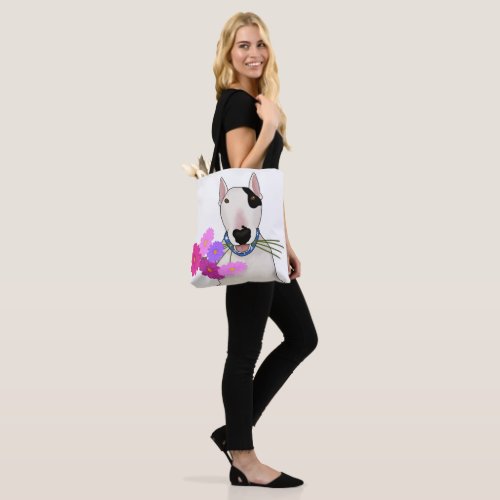 Rex the TV Terrier with flowers Tote Bag