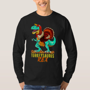 Rex Turkeysaurus Rex Dino Turkey Toddler Boys Than T-Shirt