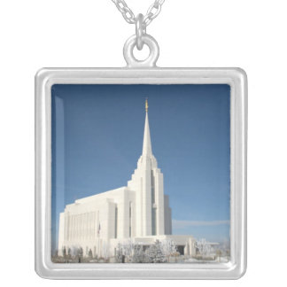 Rexburg Temple Silver Plated Necklace