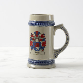 Rexin Family Crest Beer Stein