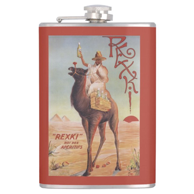Rexki - King of Before Dinner Liqueurs Flask (Front)