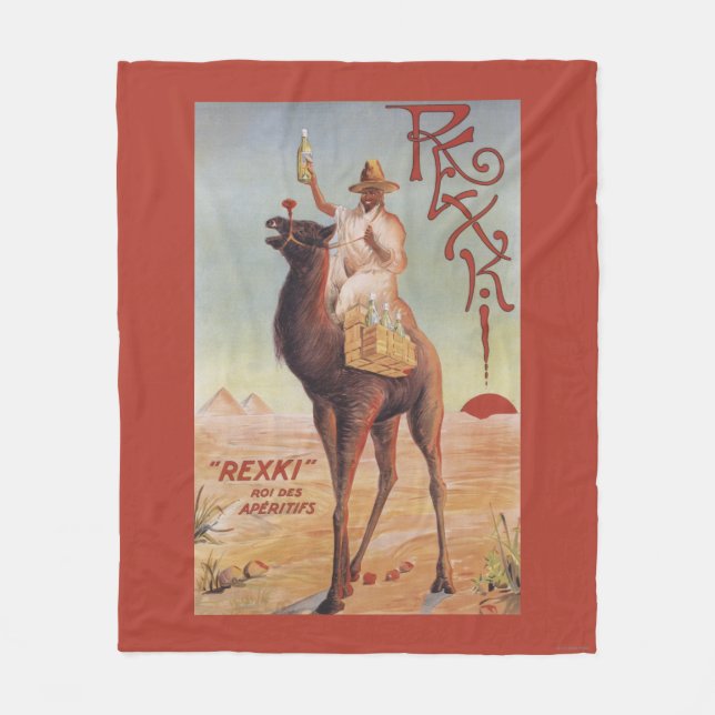 Rexki - King of Before Dinner Liqueurs Fleece Blanket (Front)