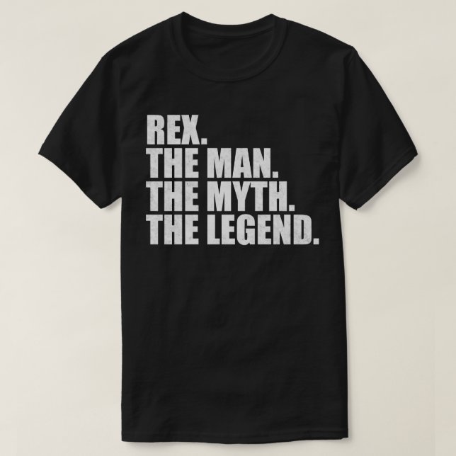 RexRex Name Rex given name T-Shirt (Design Front)