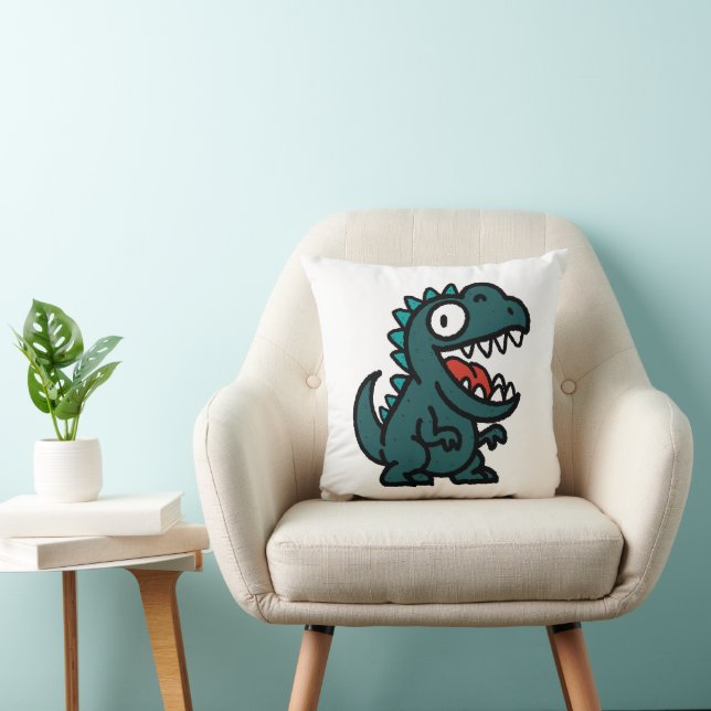 Rexy Roar-able Throw Pillow (Chair)