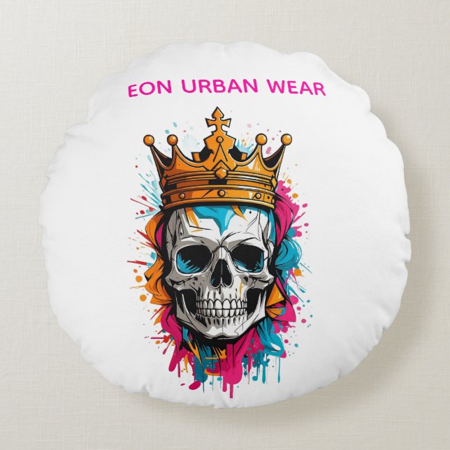 REY CALAVERA ROUND PILLOW (Front)