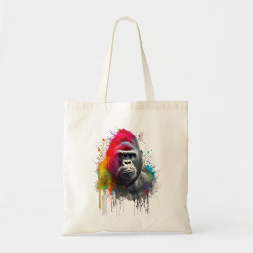  Rey de la Selva Majestuoso Gorila Espald Tote Bag