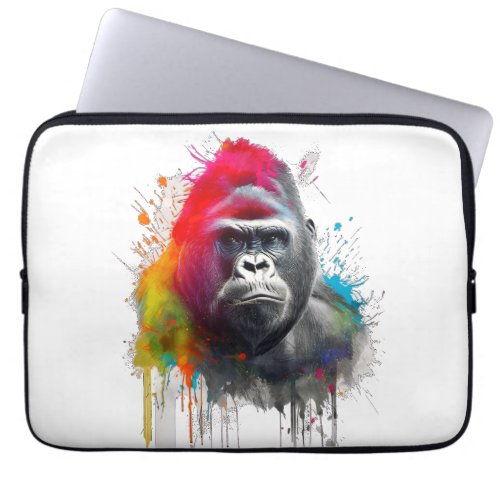  Rey de la Selva Majestuoso Gorila Laptop Sleeve