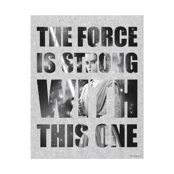 Rey The Force Is Strong With This One Canvas Print Zazzle Com