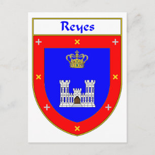 Reyes Coat of Arms/Family Crest Postcard