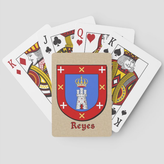 Reyes Heraldic Shield Poker Cards (Back)