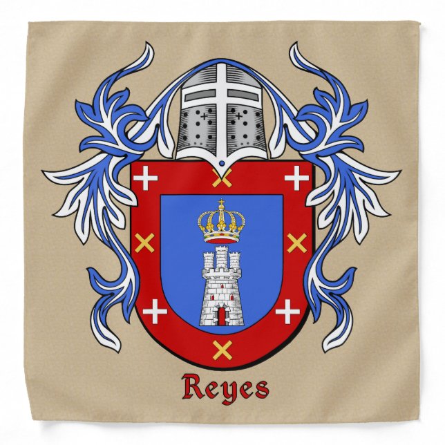 Reyes Historical Coat of Arms Bandana (Front)