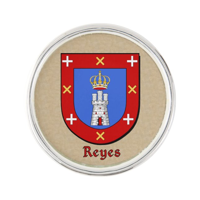 Reyes Historical Shield Pin (Front)
