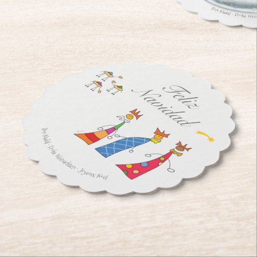 Reyes Magos de Oriente Paper Coaster