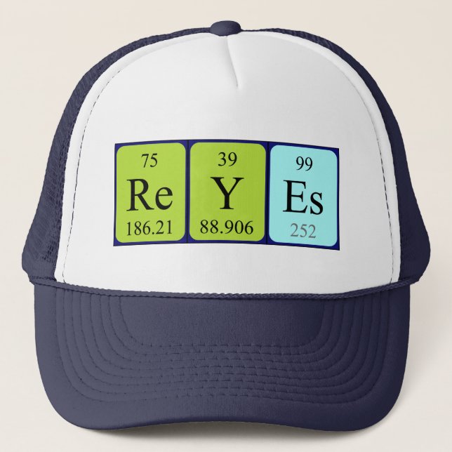 Reyes periodic table name hat (Front)
