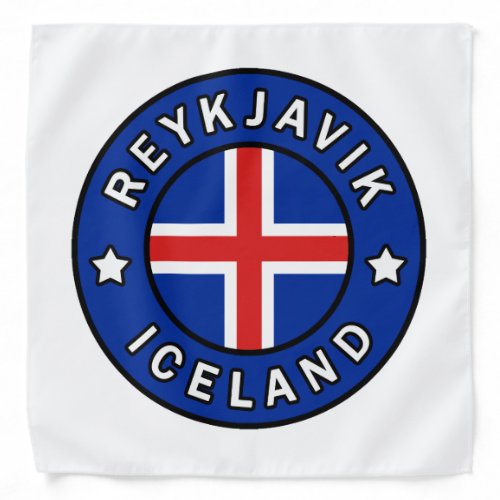 Reykjavik Iceland Bandana