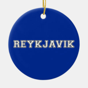 Reykjavik Iceland Ceramic Ornament