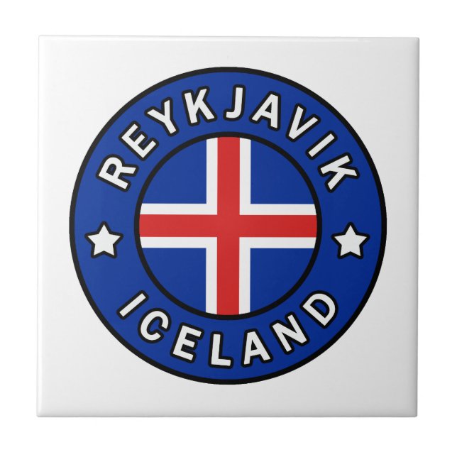 Reykjavik Iceland Ceramic Tile (Front)