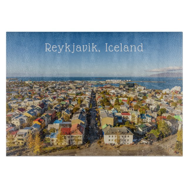 Reykjavik Iceland Cutting Board (Front)