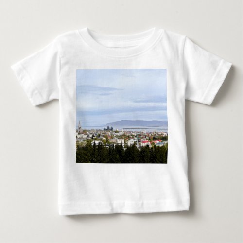 Reykjavik Iceland Europe Mount Esja Photo Baby T_Shirt