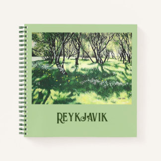 Reykjavik Iceland fine art spiral notebook by Pola