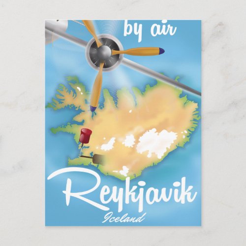 Reykjavik Iceland holiday travel poster