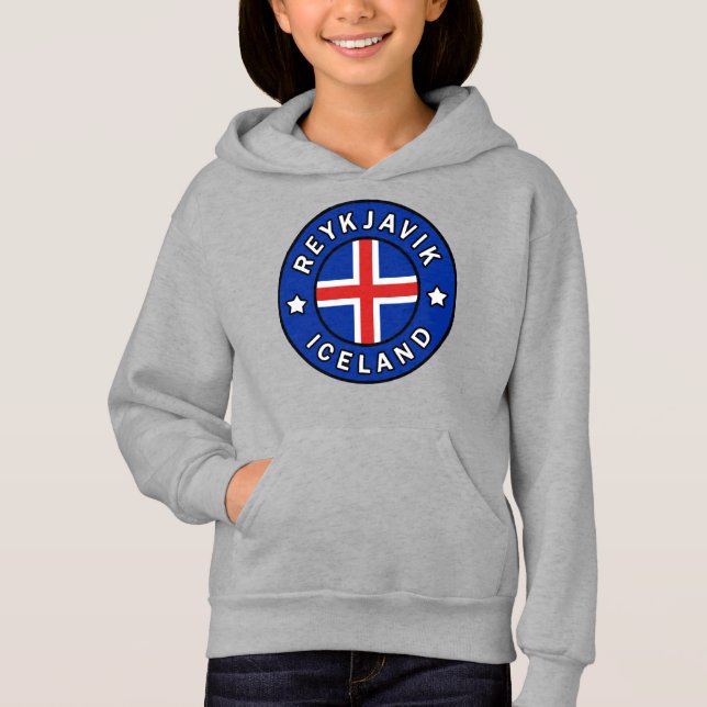 Reykjavik Iceland Hoodie (Front)