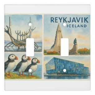 Reykjavik Iceland multiview  Light Switch Cover