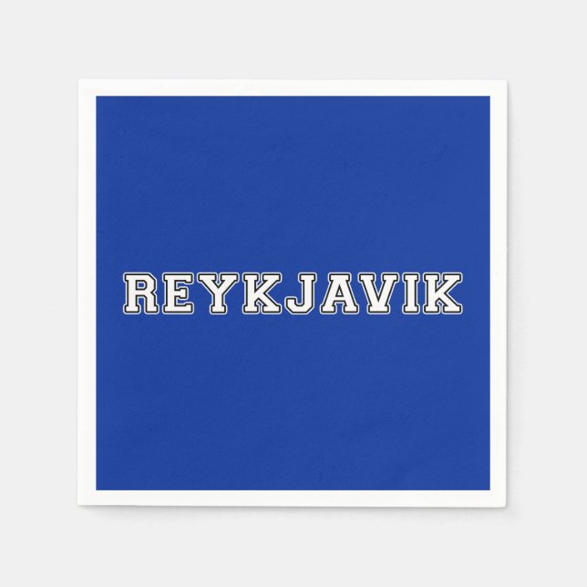 Reykjavik Iceland Napkins (Front)