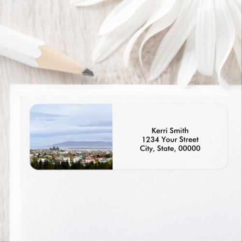 Reykjavik Iceland Personalize Return Address Label